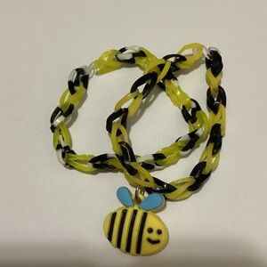 Charming Bee Bracelet for Kids - Yellow, Black, and Blue